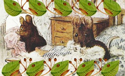 Beatrix Potter children's story illustration of Two Bad Mice