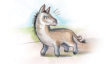 Header illustration of donkey for African Bedtime story Is There Anyone Like Me?