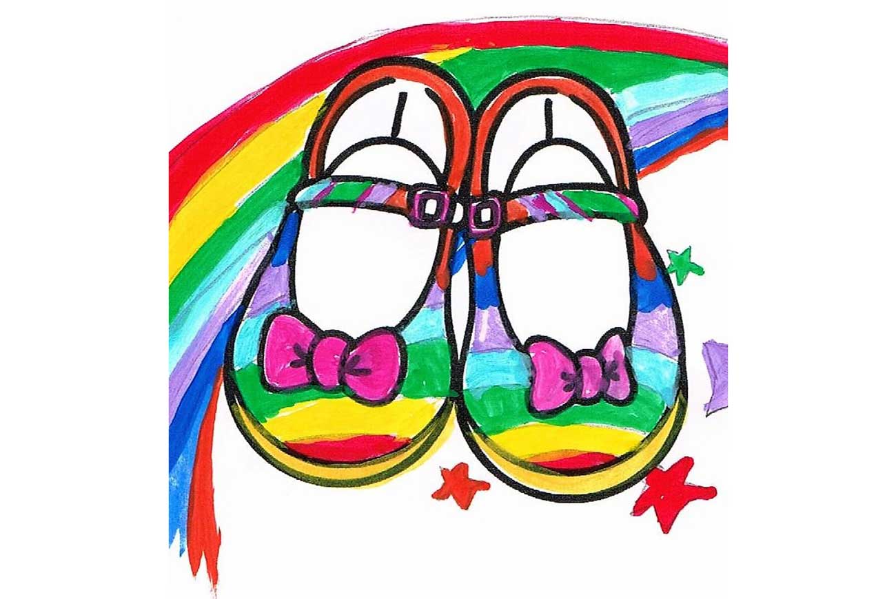 Tillys Rainbow Shoes short story for kids header picture