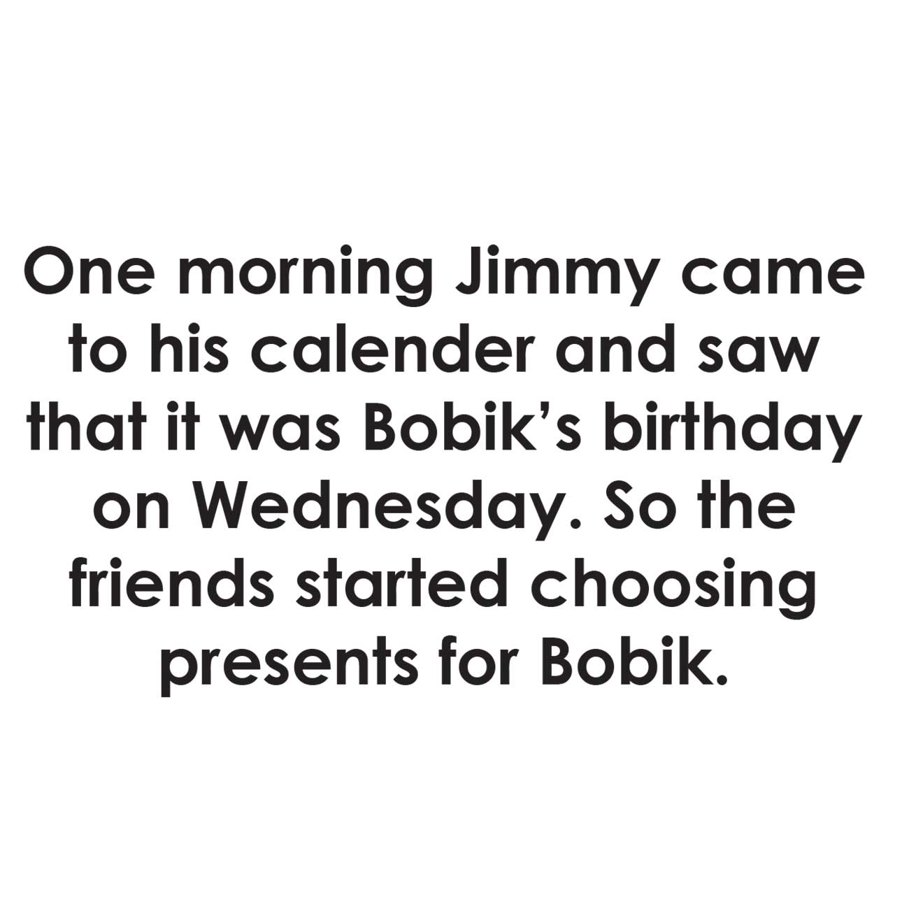 Children's early reader free kids stories Jimmy the Cat and Bobiks Birthday 8