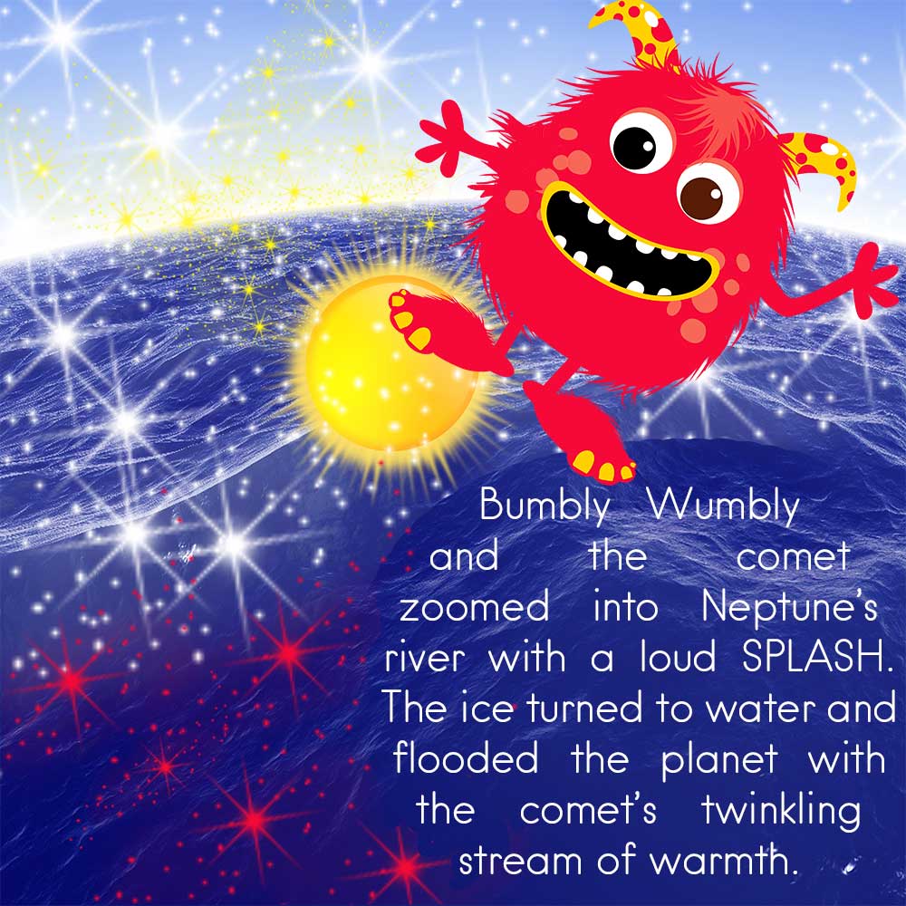 Bedtime story Bumbly Wumbly's Sunshine monster books page 14