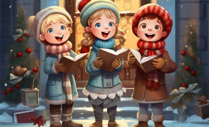 Bedtime stories Little Christmas Carollers poems for kids header