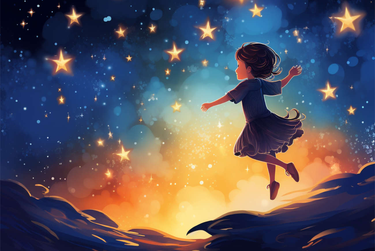 Bedtime stories Is How the Children Became Stars short stories for kids