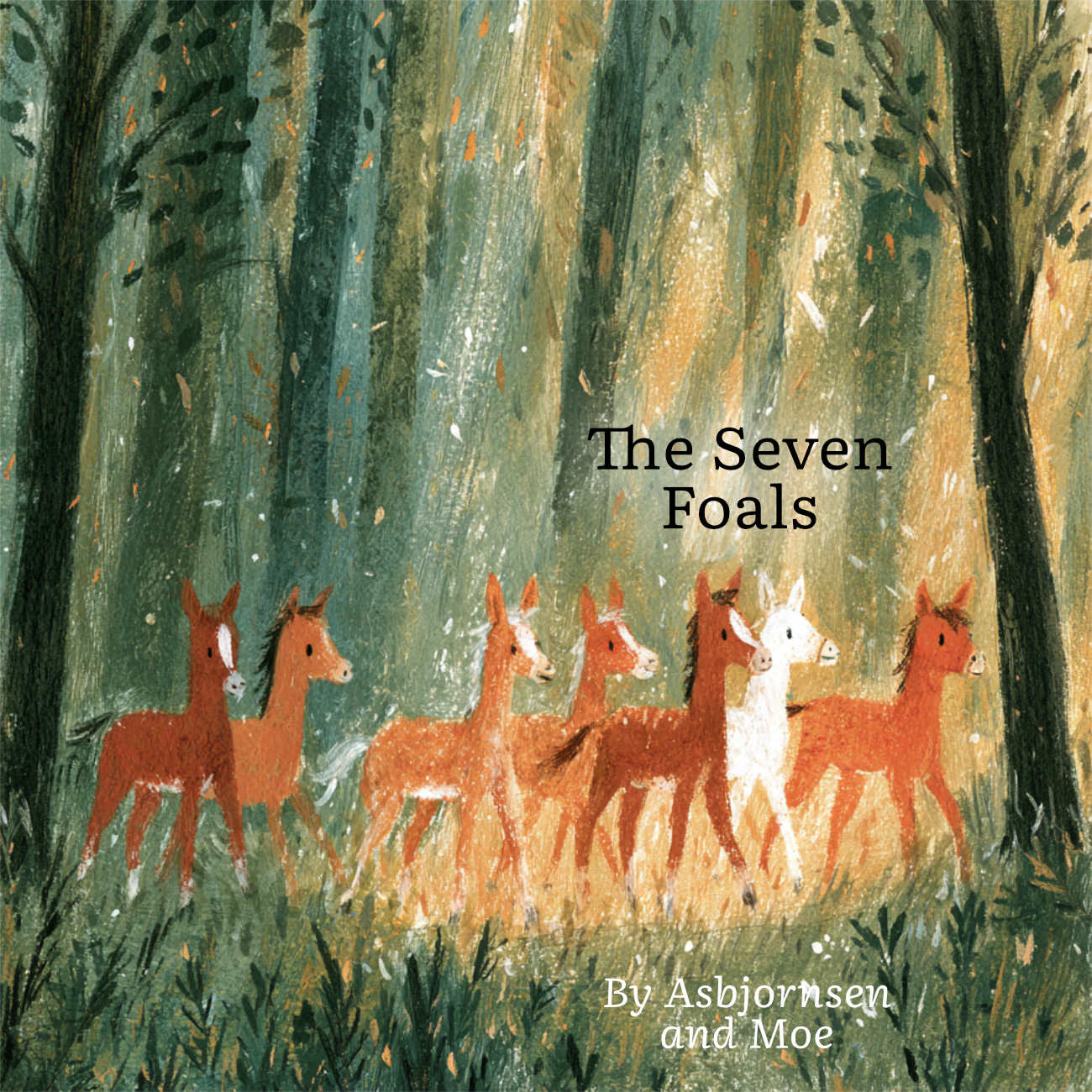 The Seven Foals by Asbjornsen and Moe fairytales and myths cover