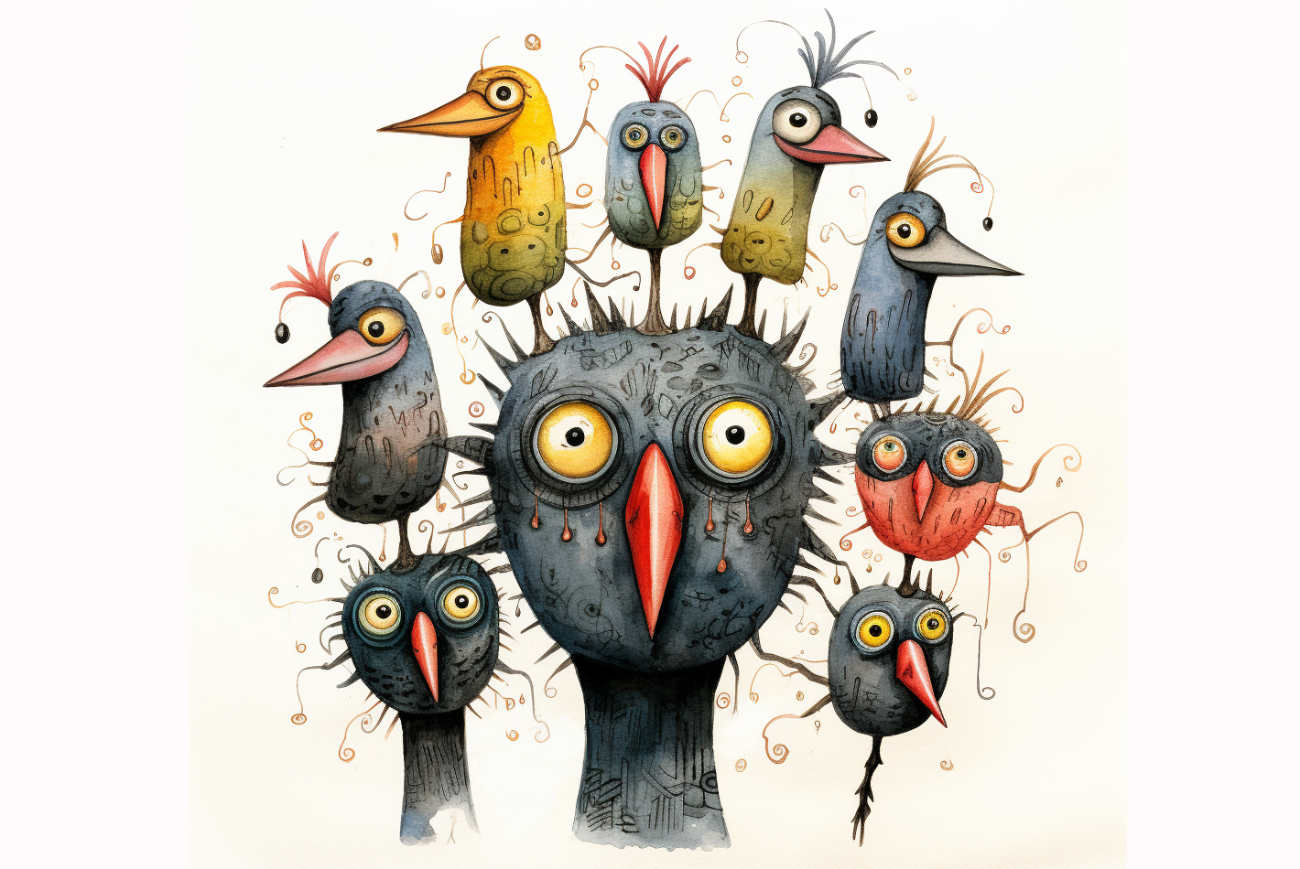 Bedtime stories The Bird With Nine Heads fairy tales for kids