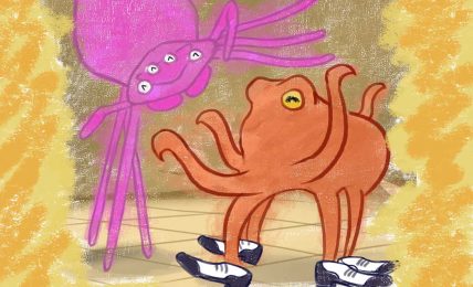 Poems for Kids Ollie the Octopus and Sukey the Spider header illustration