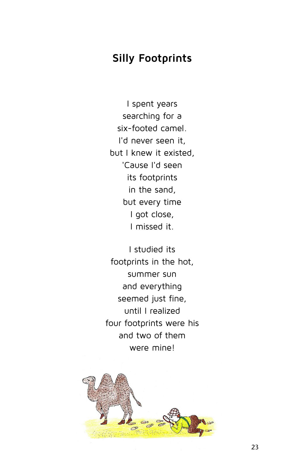 Poems for Kids Whats Weird About A Mirror sample page 17