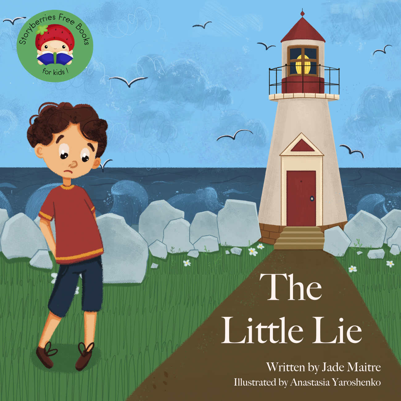 Bedtime stories The Little Lie cover page short stories for kids