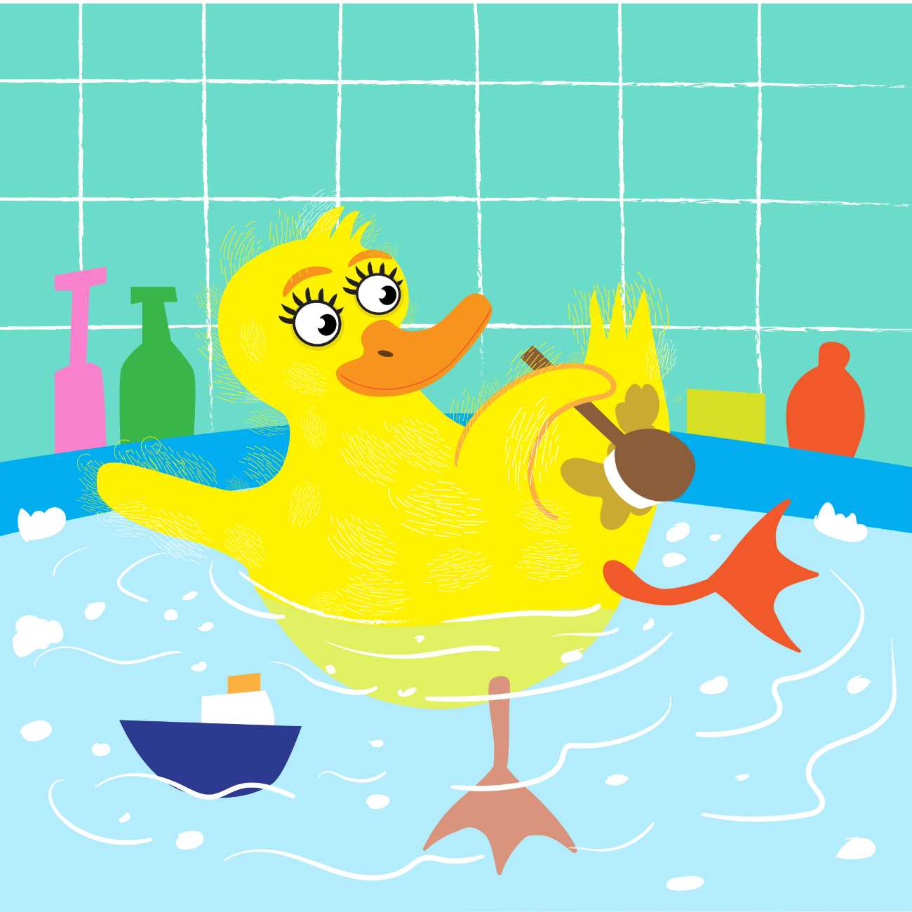 Learn to Read Phonics Books Fluffy Duck In The Tub free books online page 8