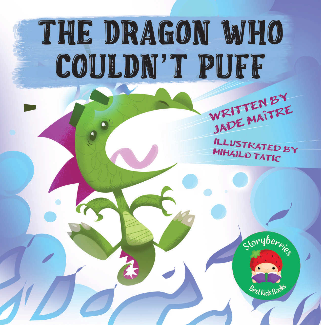 The Dragon Who Couldn't Puff - bedtime stories and free kids books - Cover