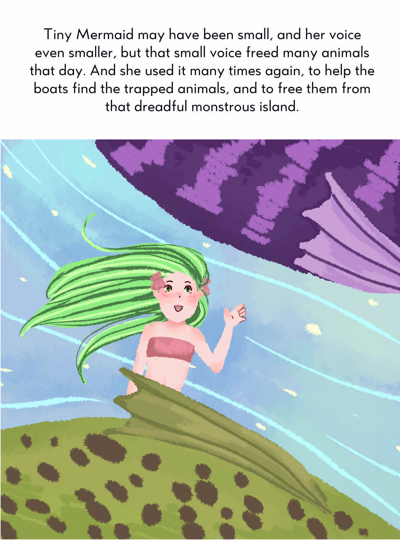 Bedtime stories Tiny Mermaid short stories for kids about environment plastics page 20