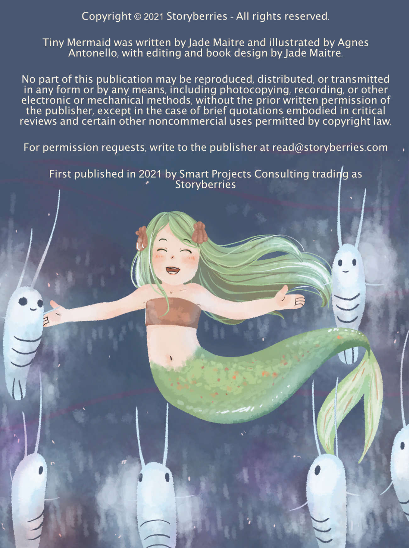 Tiny Mermaid (c) Storyberries 2021 copyright and credits