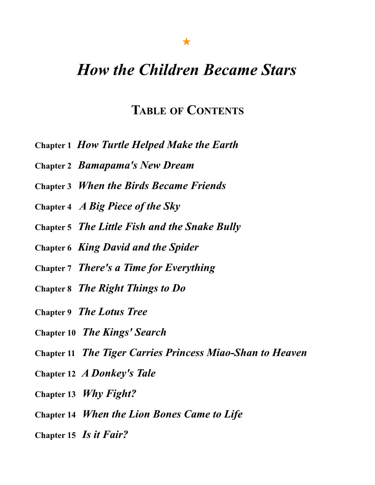 Bedtime stories How the Children Became Stars childrens myths and fables page 4