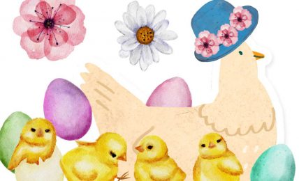Bedtime stories Mama Chicks New Easter Hat free kids books online header
