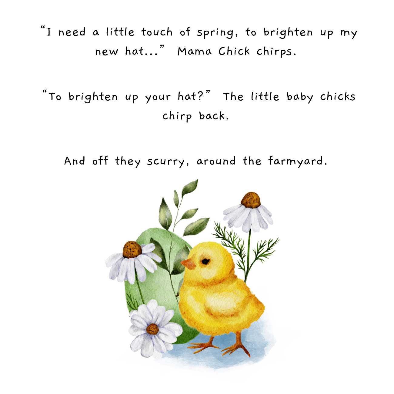Bedtime stories Mama Chicks New Easter Hat free kids books online page 4