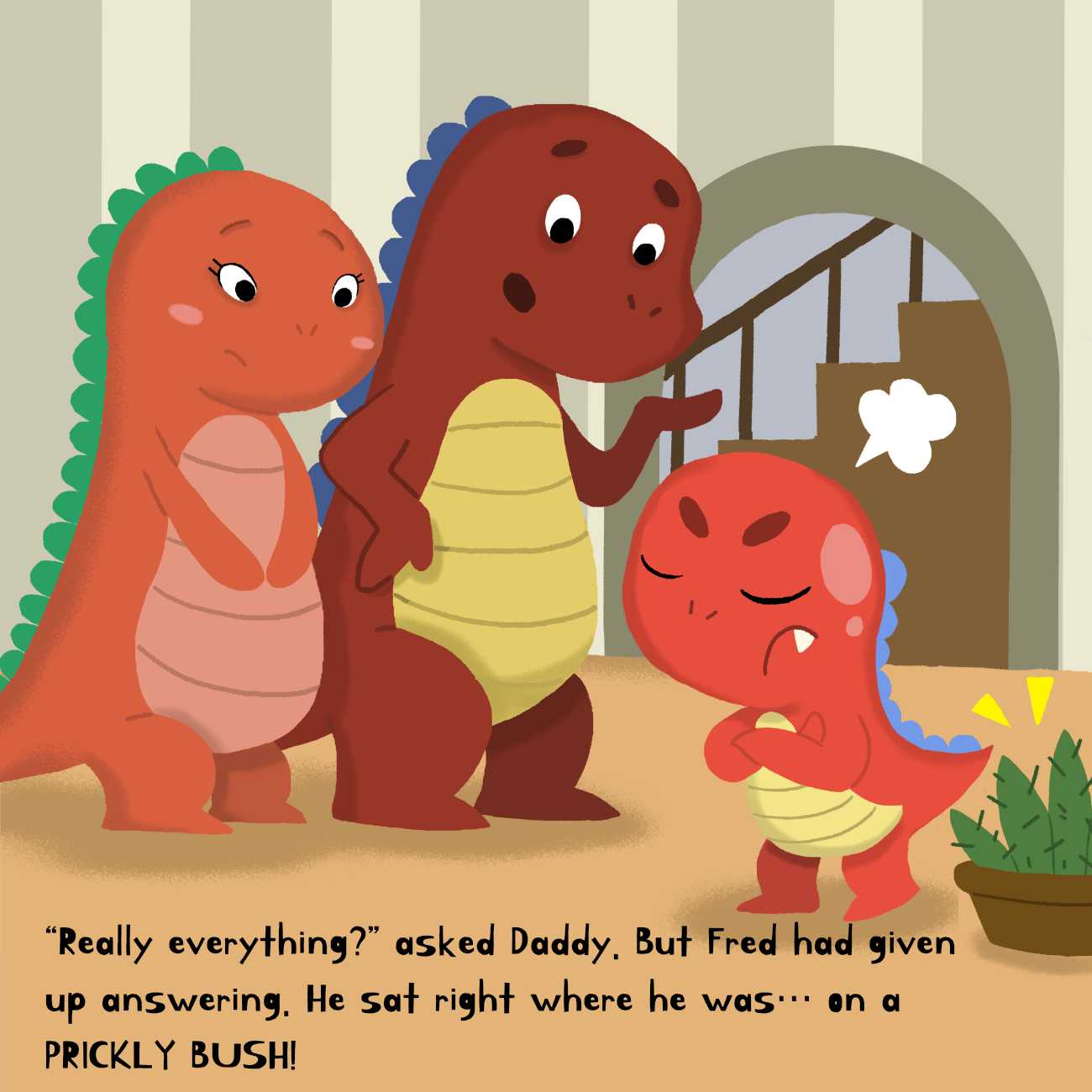 Bedtime stories Very Angry Little Dinosaur short stories for kids page 10