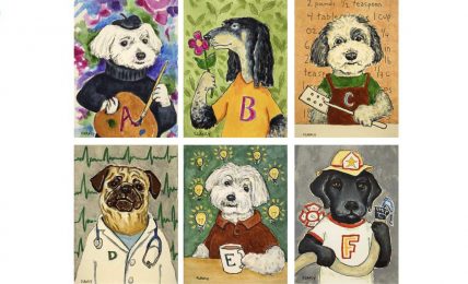 Bedtime stories The Professional Dog ABCD books and alphabet books header