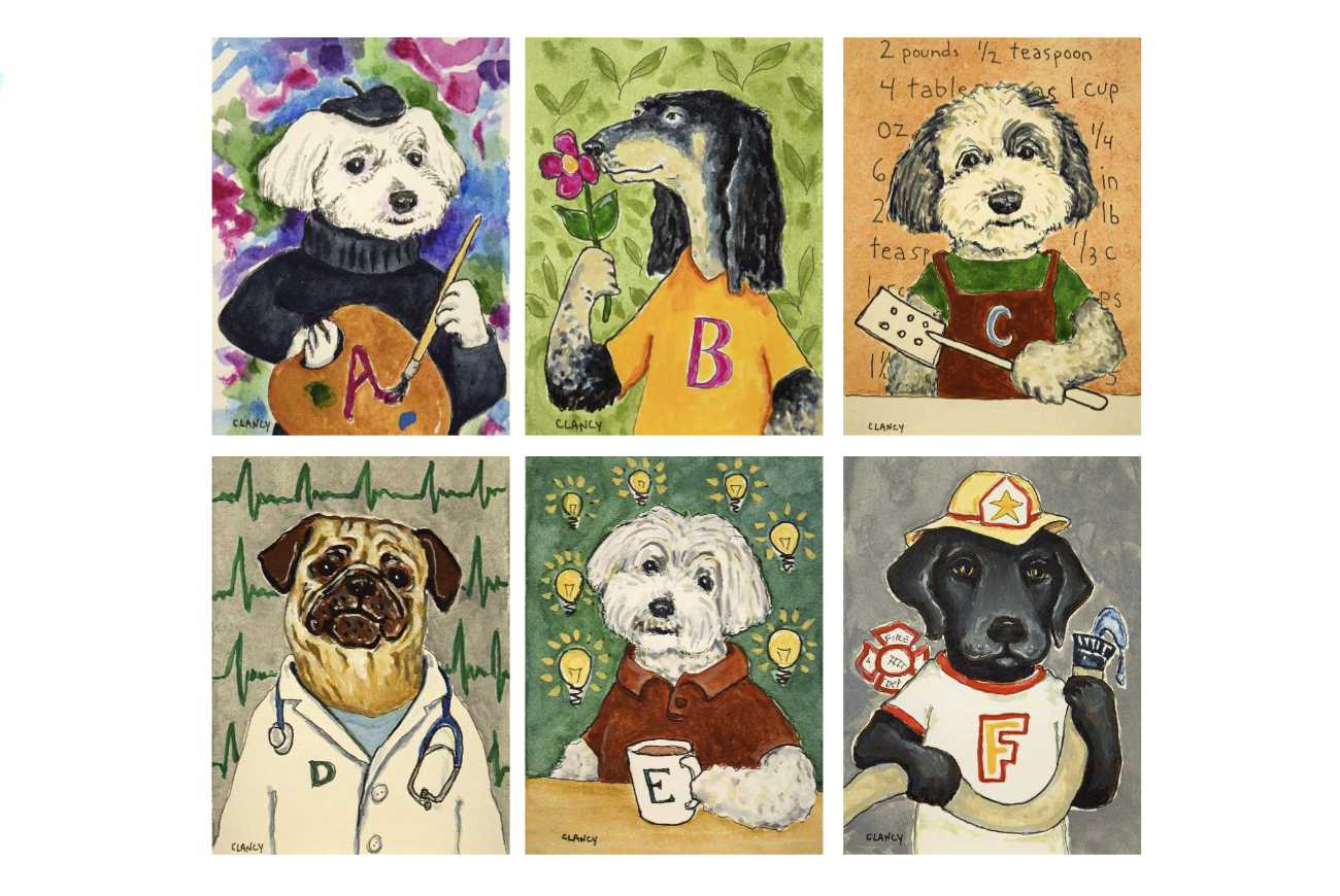 Bedtime stories The Professional Dog ABCD books and alphabet books header