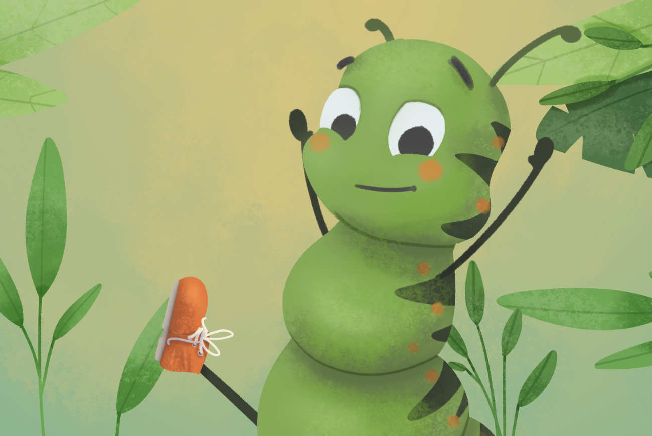 Bedtime Stories The Caterpillar Who Loved Shoes short stories for kids header