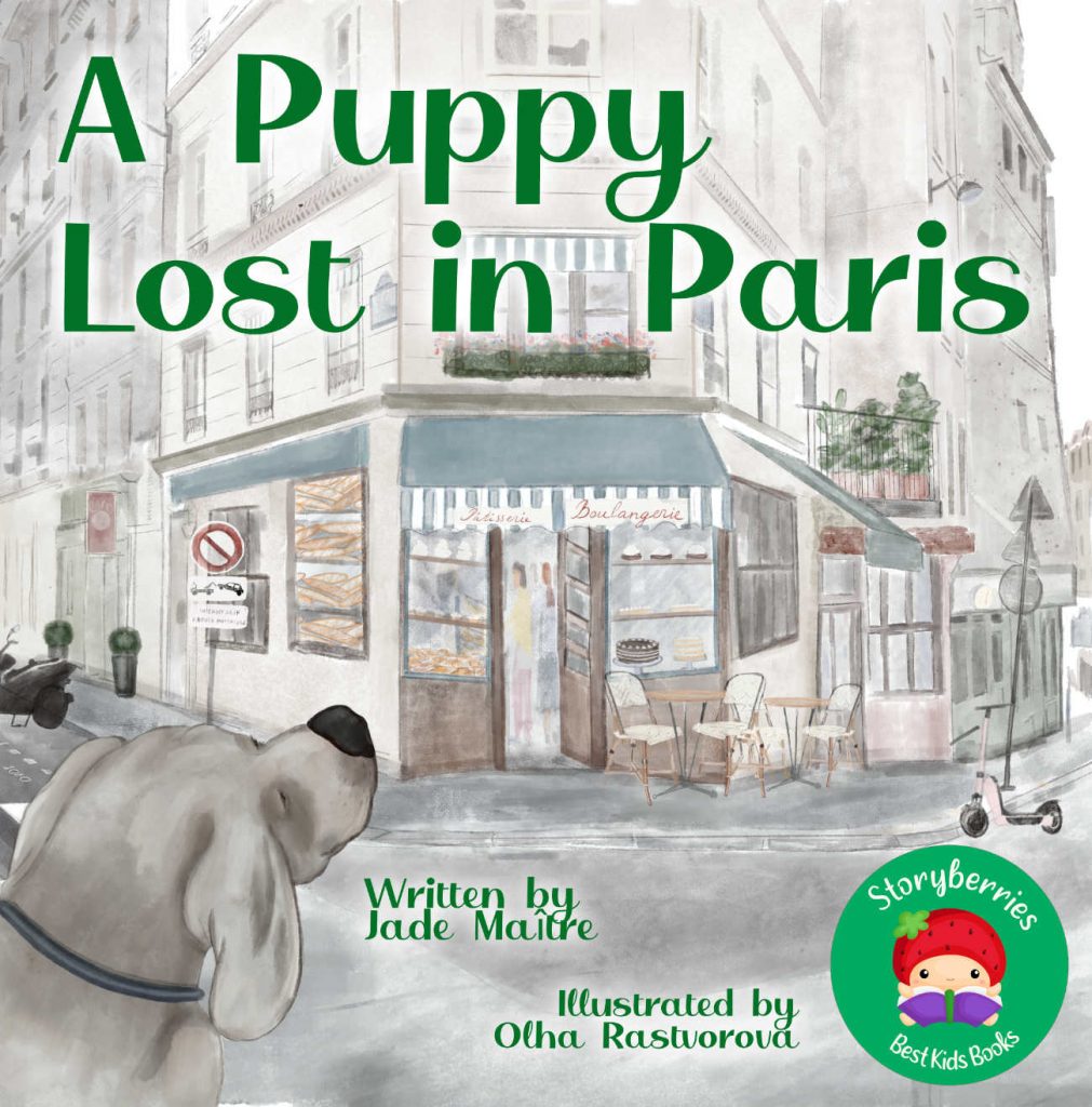 Bedtime stories A Puppy Lost in Paris cover short stories for kids