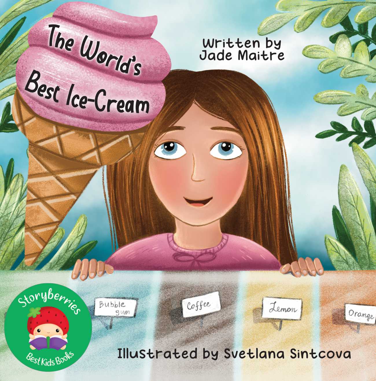 Bedtime Stories The Worlds Best Ice Cream by Jade Maitre short stories for kids cover