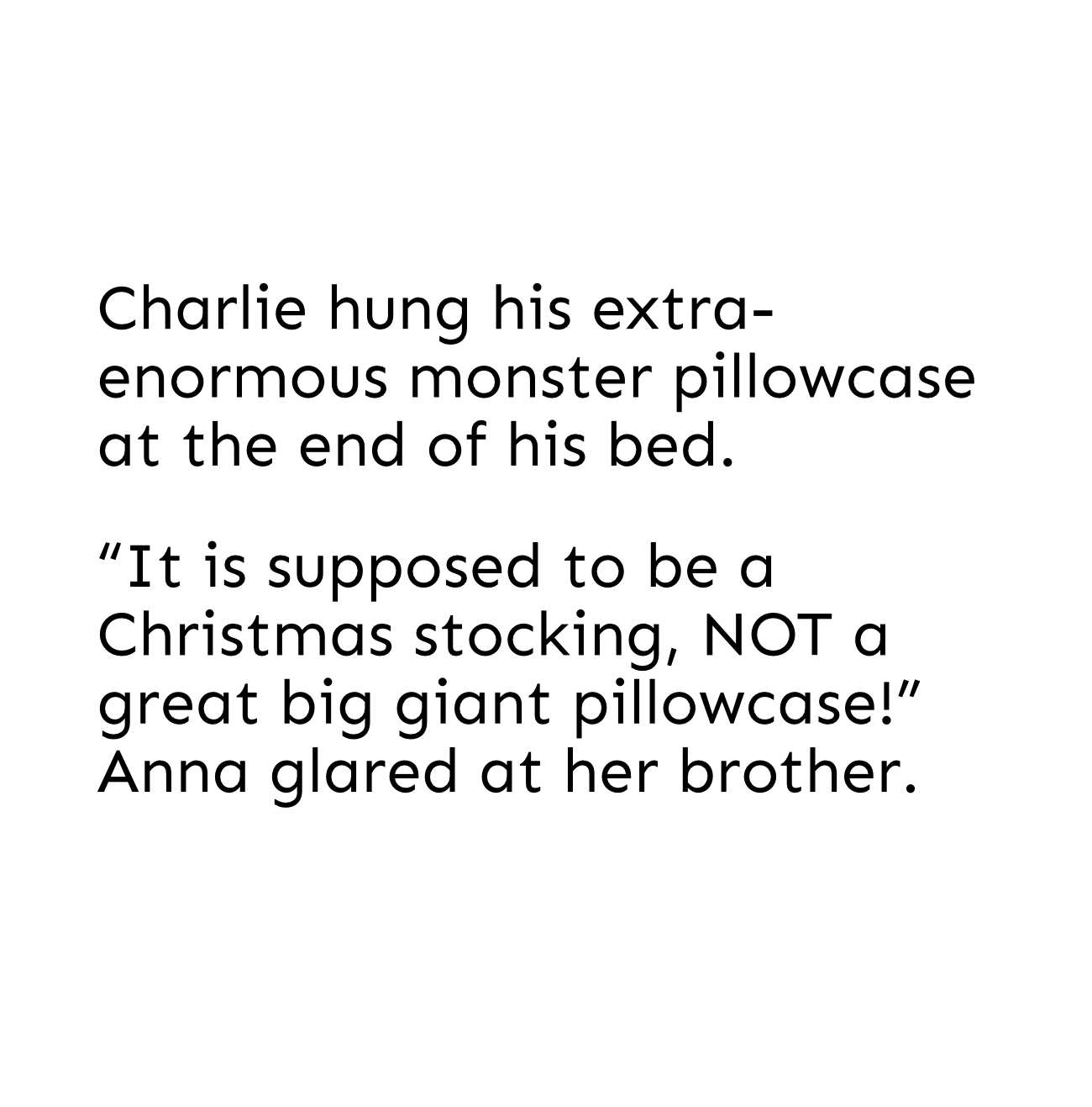 Bedtime Stories for Xmas A Pillowcase Is Just Too Big short Christmas stories for kids page 9