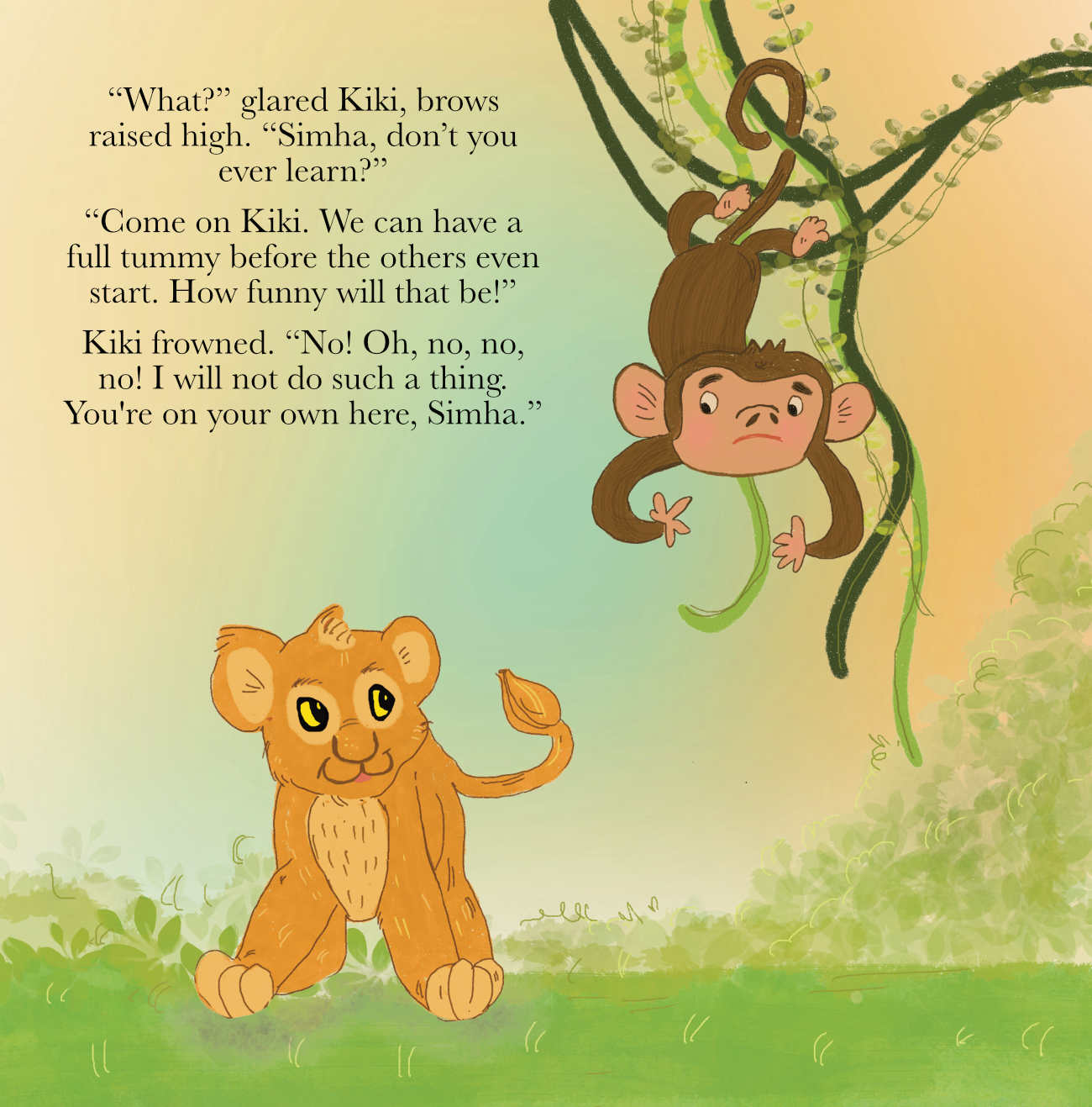 Bedtime stories When Simha Broke ALL the Rules short stories for kids page 10