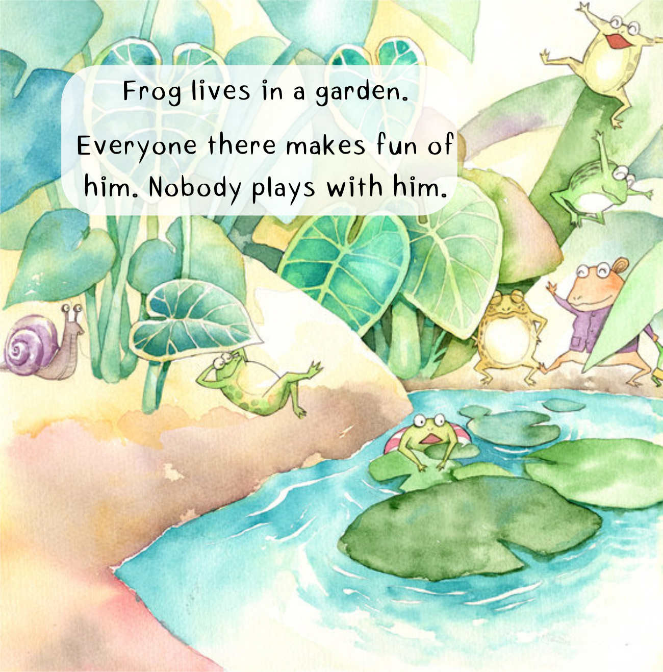 Bedtime stories The Smart Frog short stories for kids page 4