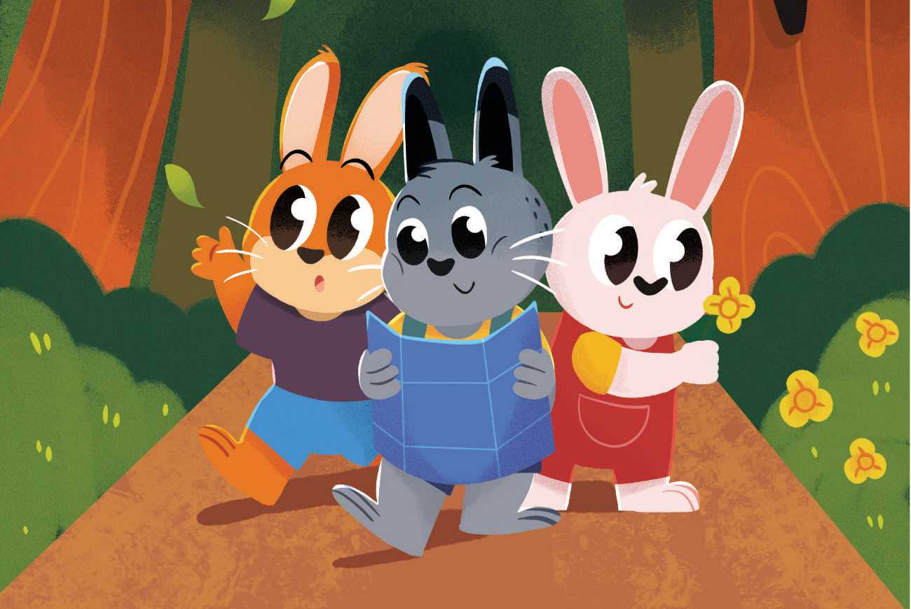 Bedtime stories The Easter Bunny School short stories for kids header