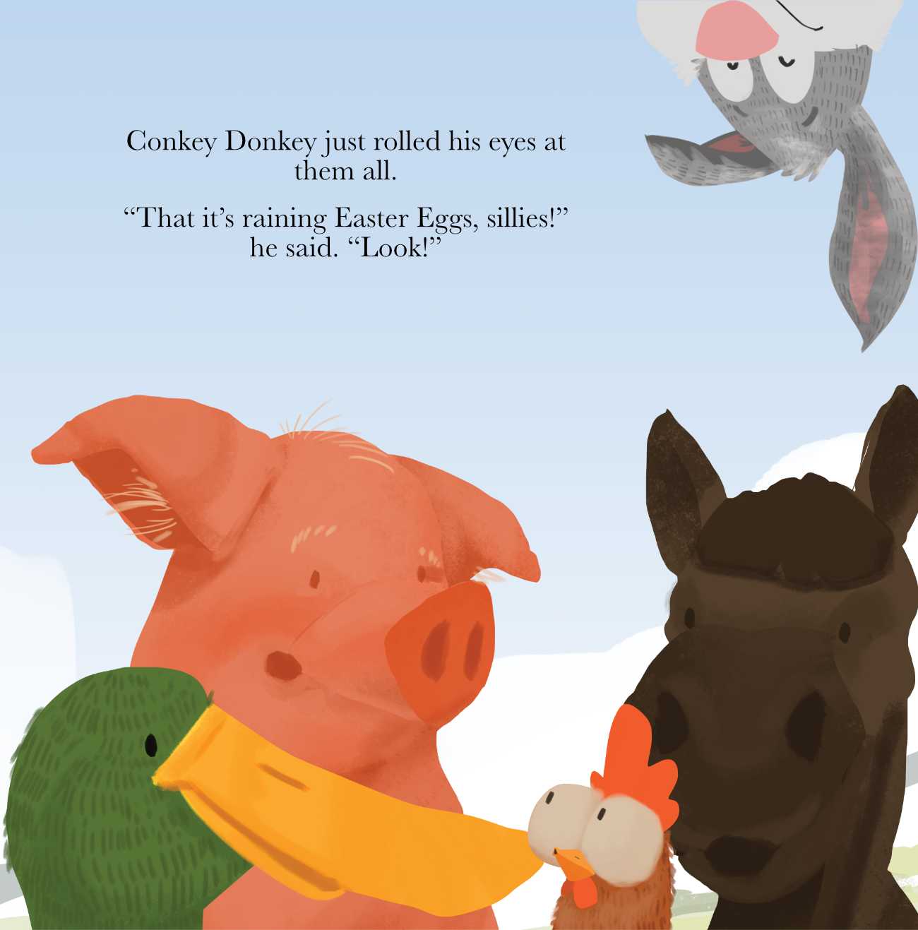 Easter bedtime stories It's Raining Easter Eggs by Jade Maitre short stories for kids page 25