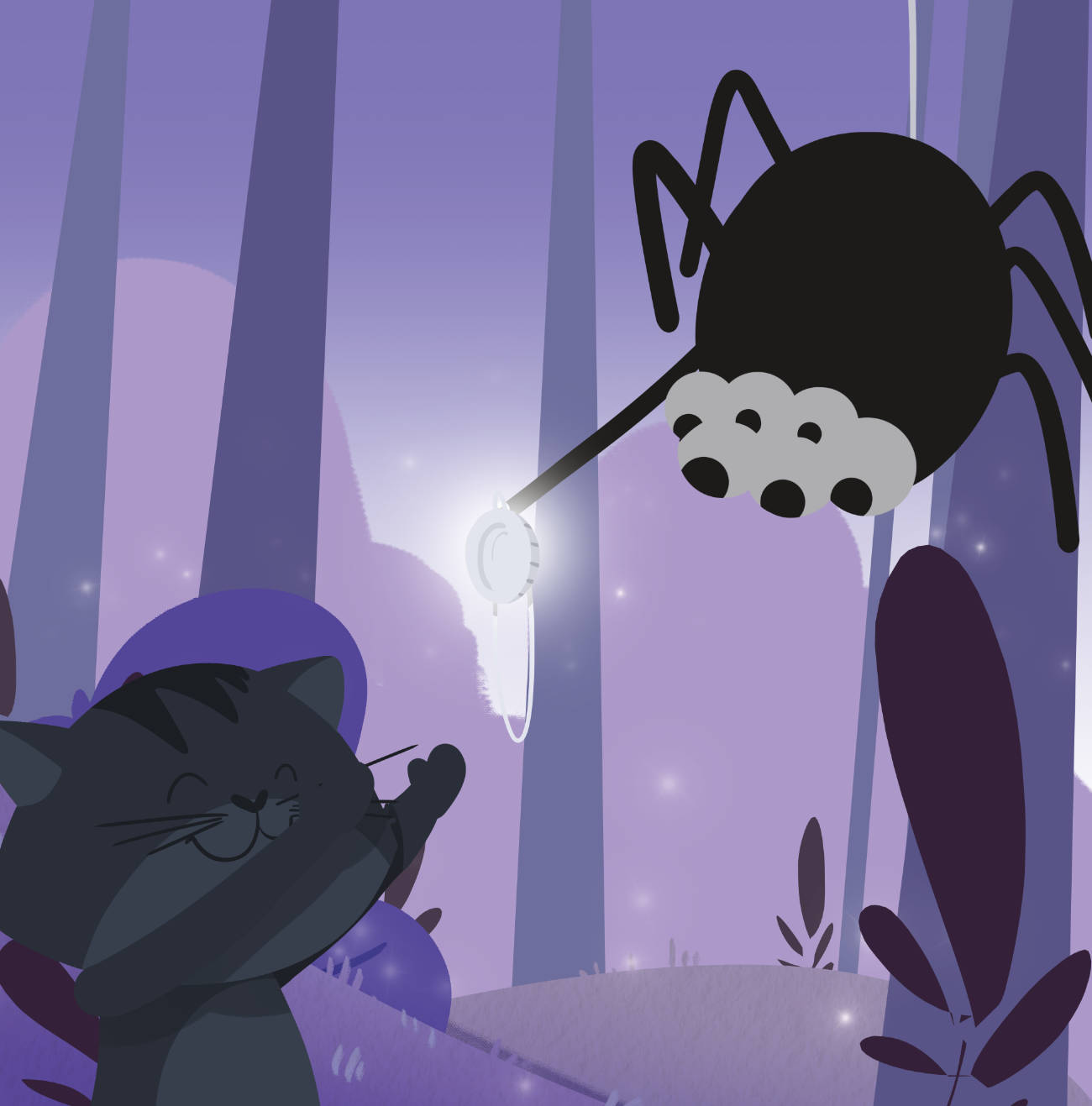 Bedtime stories Midnight and the Spider Halloween stories for kids page 20