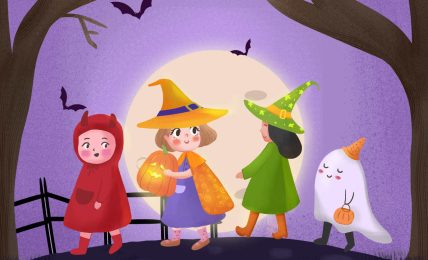 Bedtime stories A Skinny Pumpkin Halloween stories for kids header