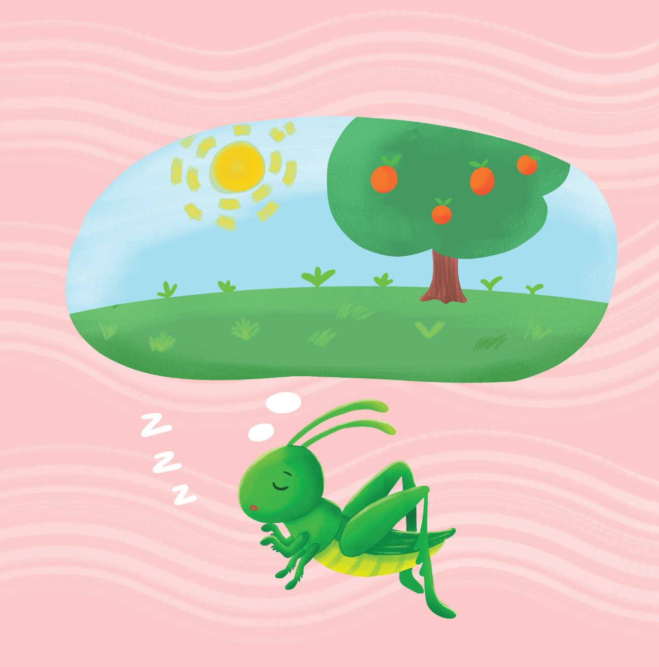 Bedtime stories A Grasshopper In My Bedroom short stories for kids page 20