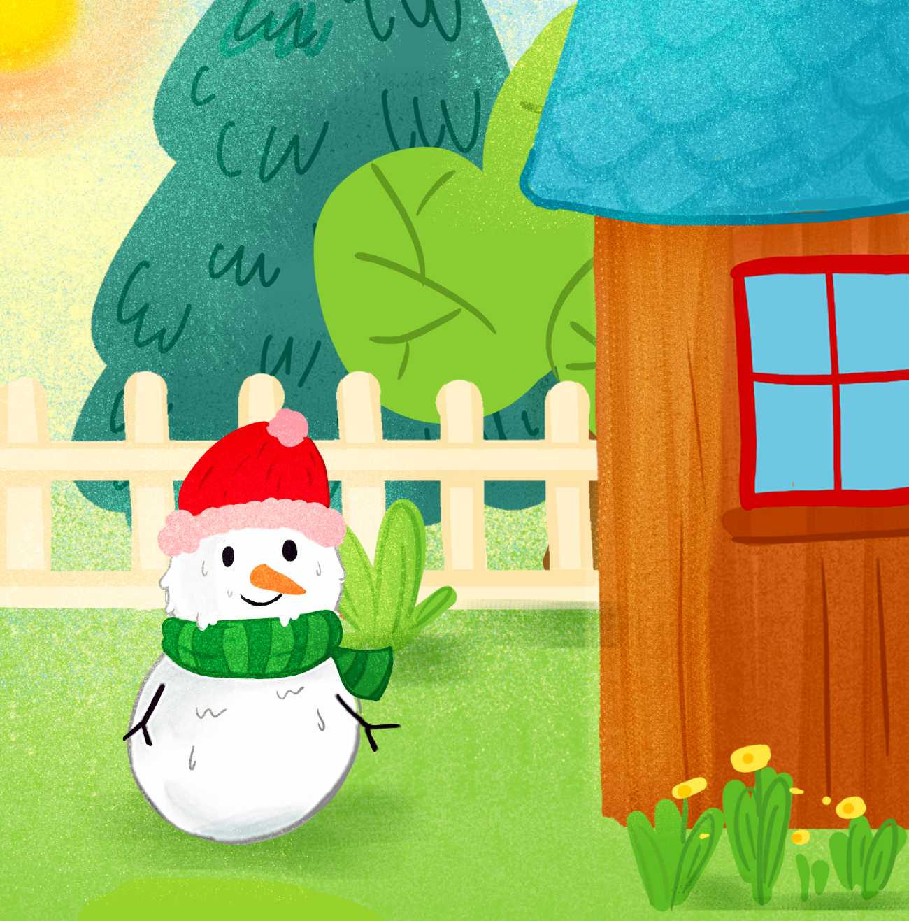 Bedtime Stories A Summer Snowman short stories for kids page 44