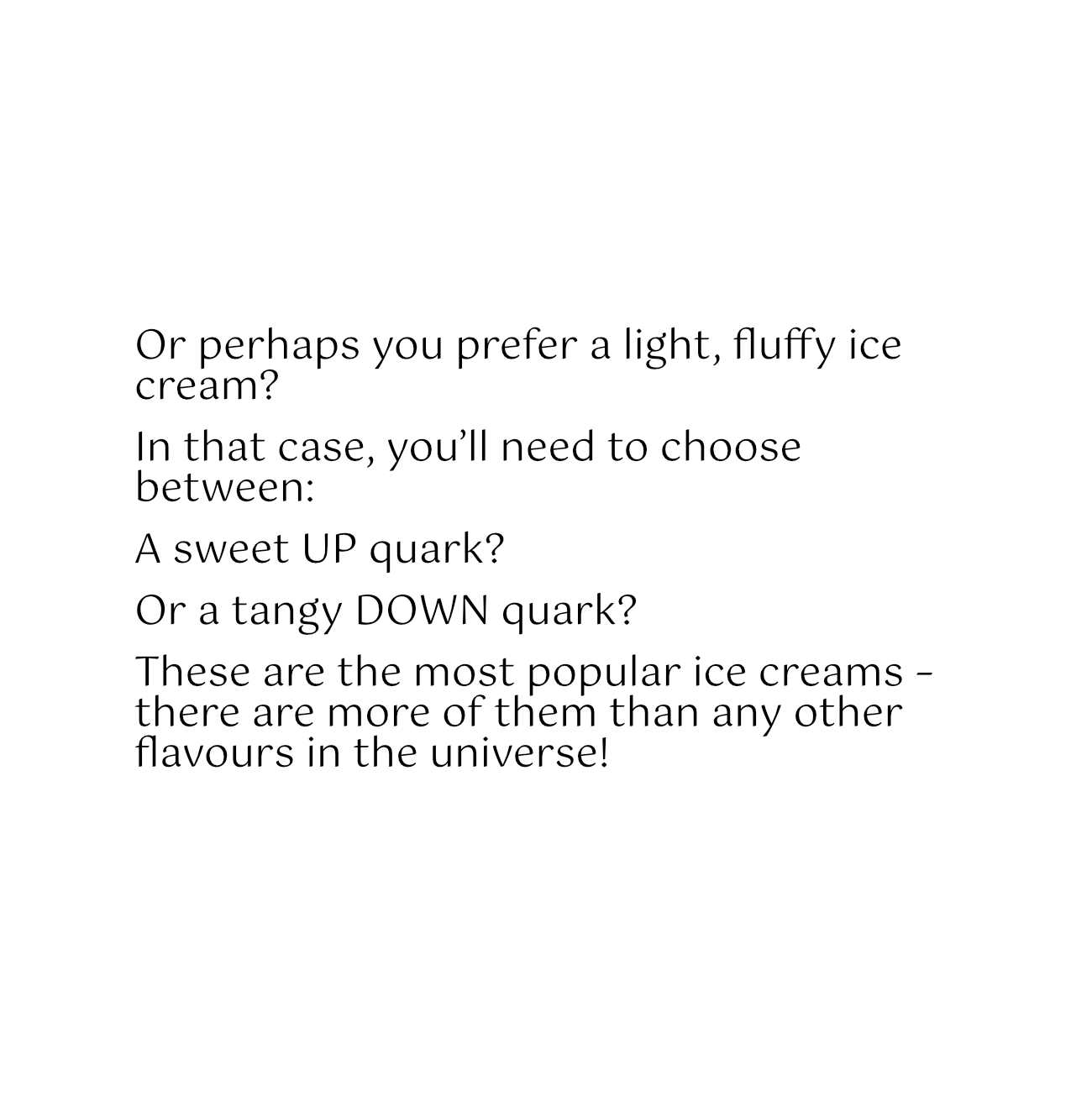 Bedtime Stories Ice Creams in Quark Land by Miro Maitre short stories for kids free STEM books page 17