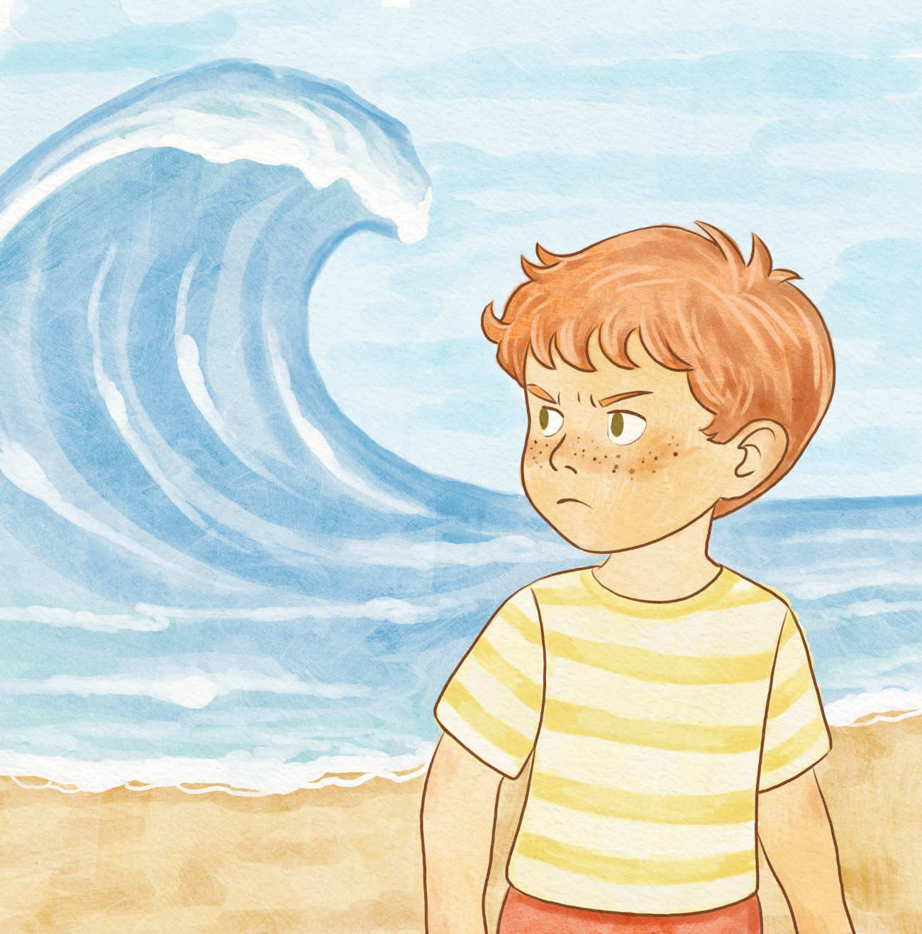 Bedtime stories Big Wave Coming short stories for kids about tantrums and big feelings page 7