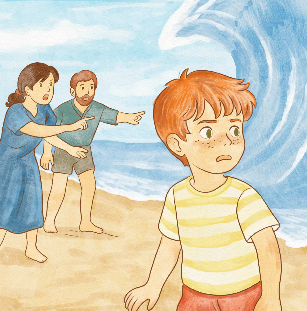 Bedtime stories Big Wave Coming short stories for kids about tantrums and big feelings page 9