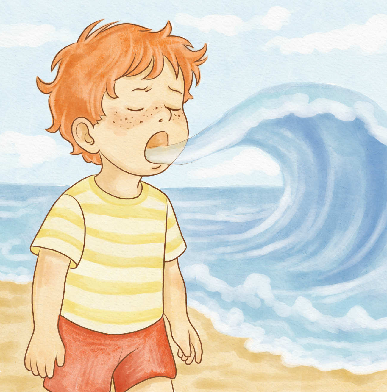Bedtime stories Big Wave Coming short stories for kids about tantrums and big feelings page 23