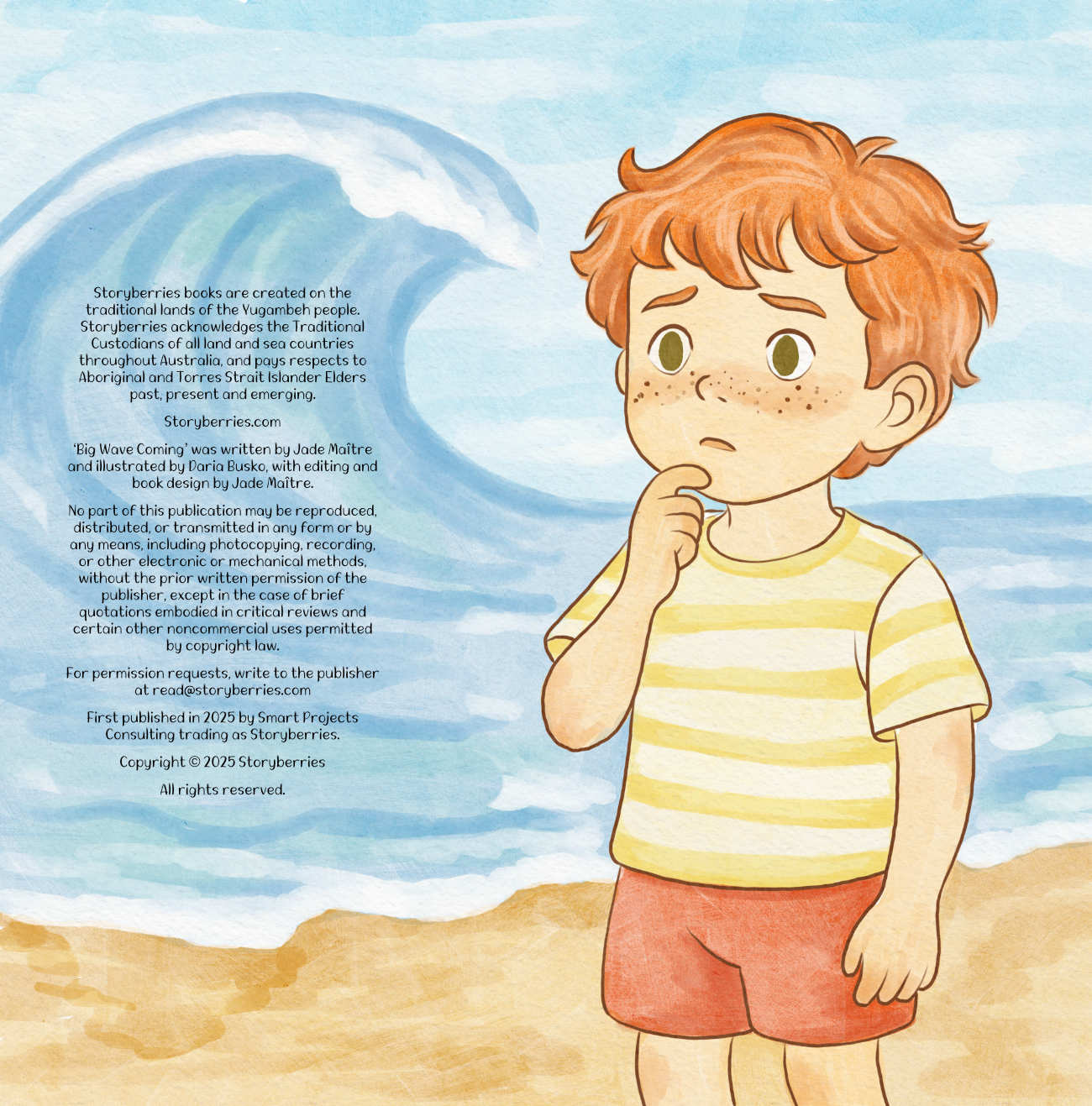 Bedtime stories Big Wave Coming short stories for kids about tantrums and big feelings credits