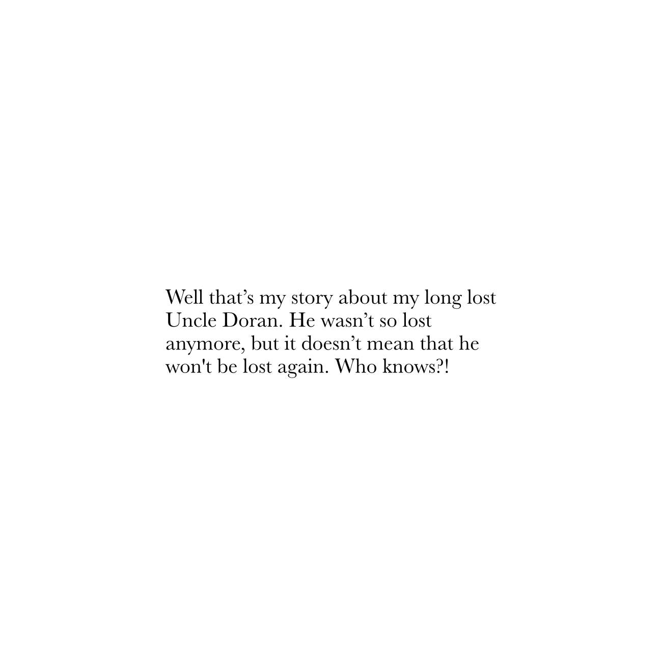Bedtime stories Long-Lost Uncle Doran storybooks online page 43