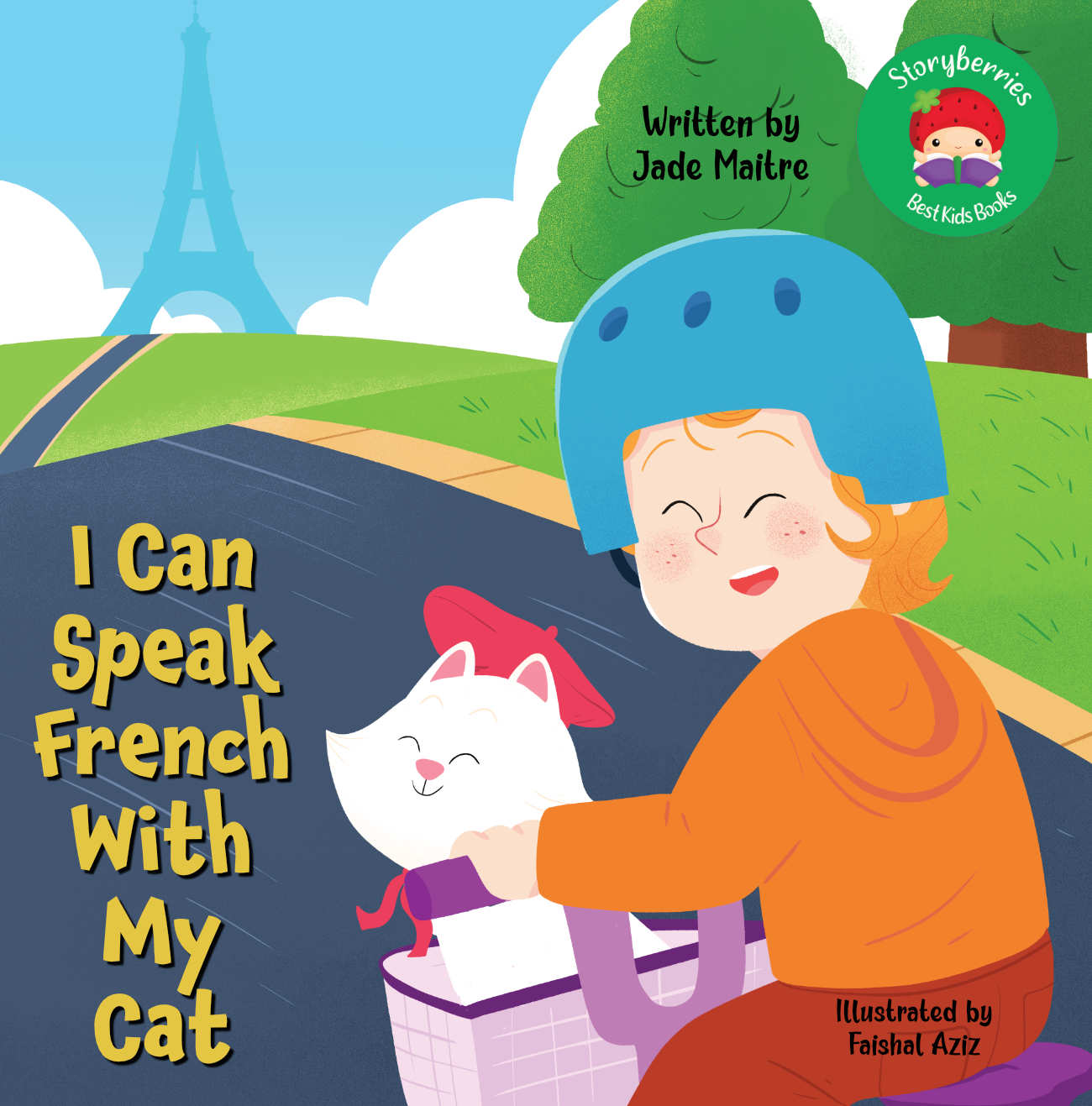 Bedtime stories I Can Speak French With My Cat storybooks online learn french cover