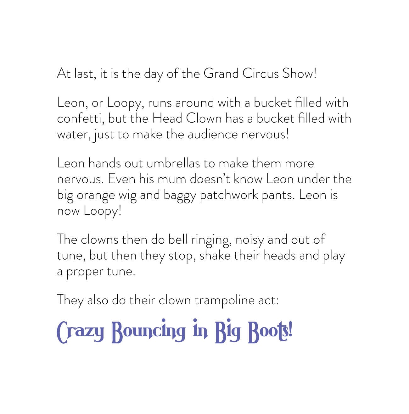 Bedtime stories The Circus School short stories for kids page 33 rd
