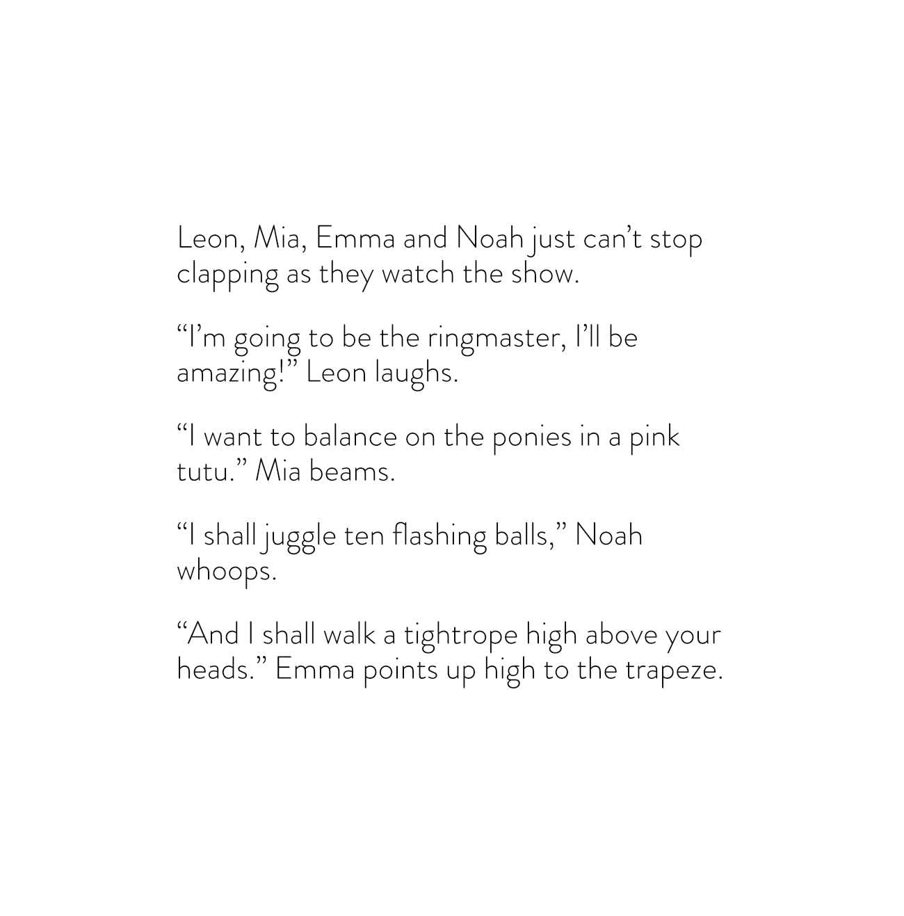 Bedtime stories The Circus School short stories for kids page 10