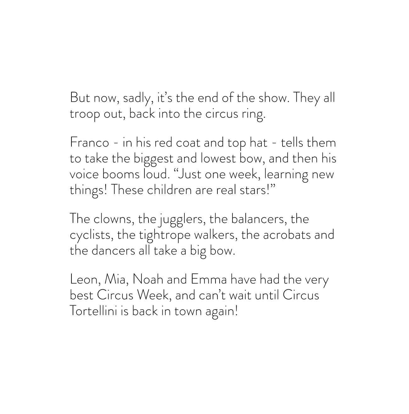 Bedtime stories The Circus School short stories for kids page 38
