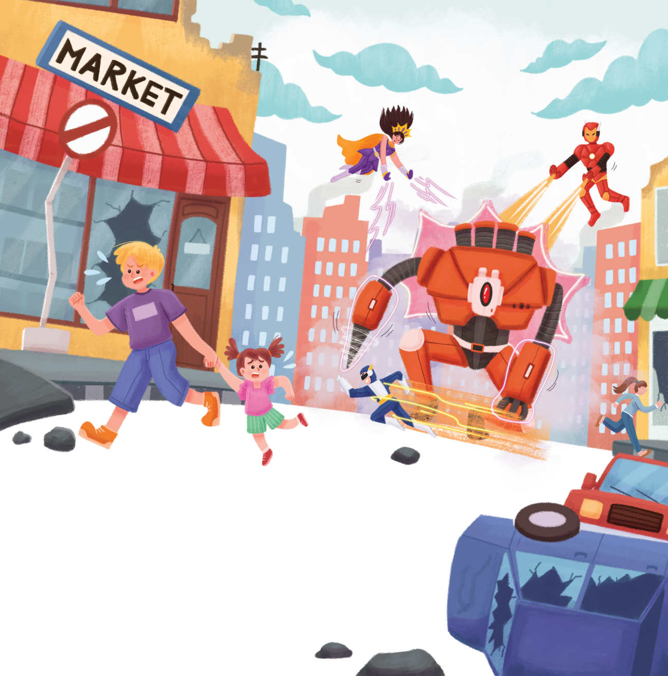 Bedtime stories The OTHER Superheroes storybooks online and free kids books page 5