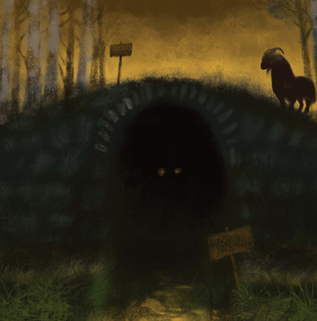 Dark fairytales The Three Billy Goats Gruff poetic fairy tale retellings page 26