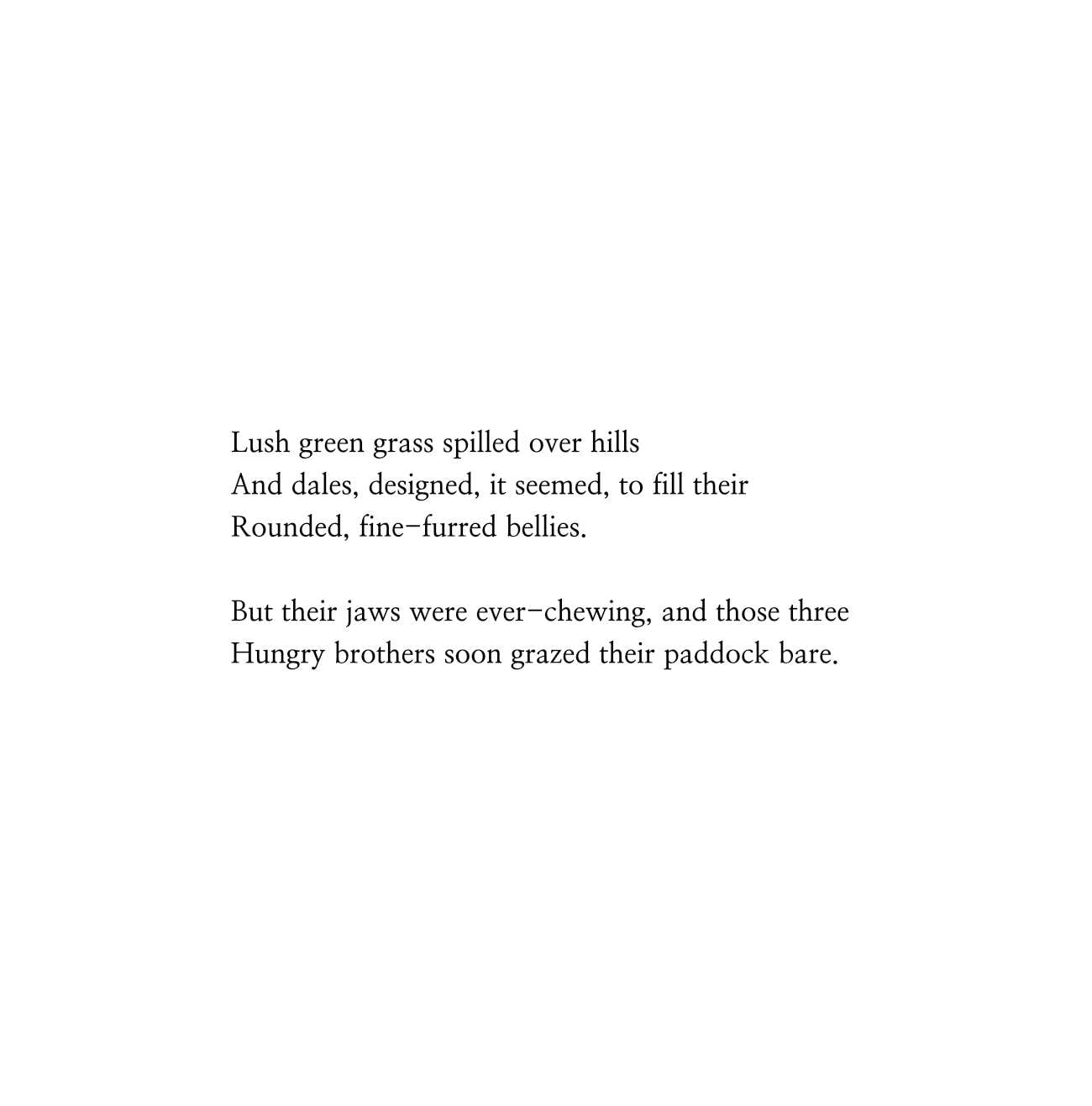 Dark fairytales The Three Billy Goats Gruff poetic fairy tale retellings page 5